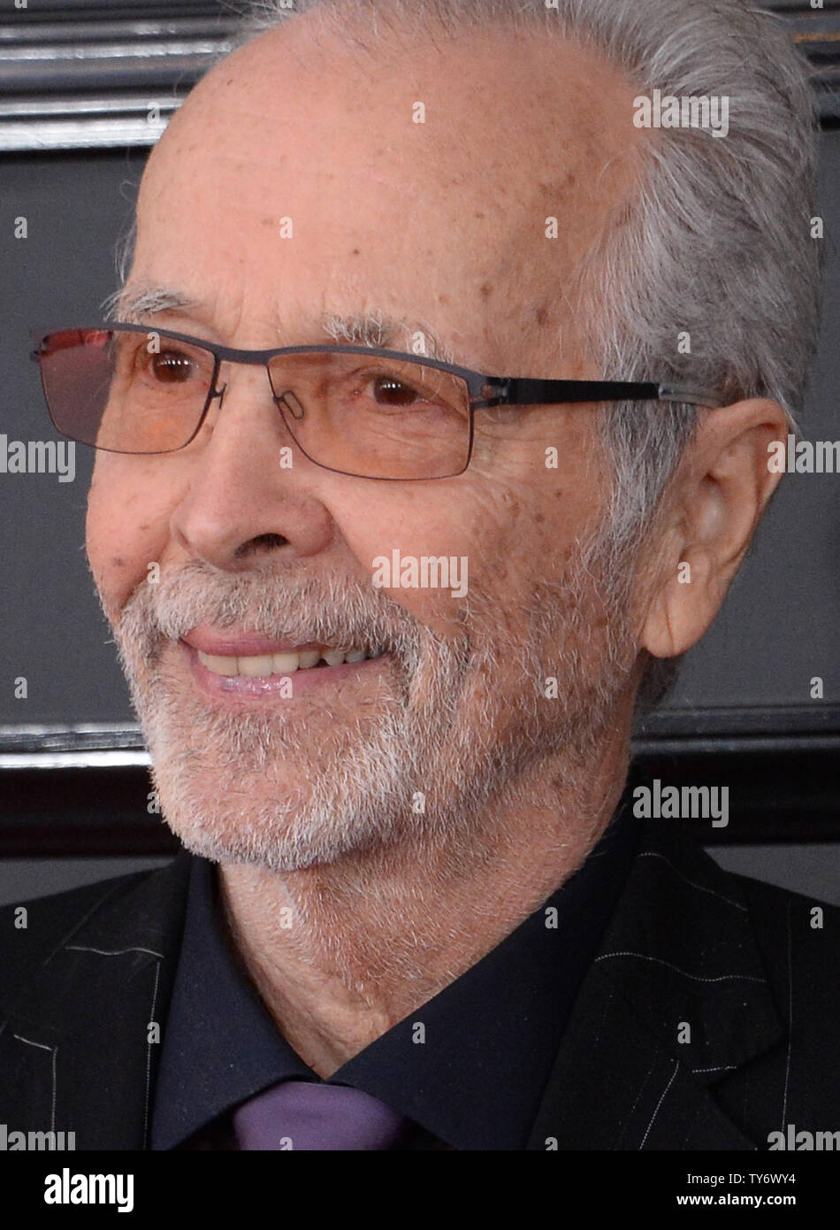 Musician Herb Alpert arrives for the 59th annual Grammy Awards held at