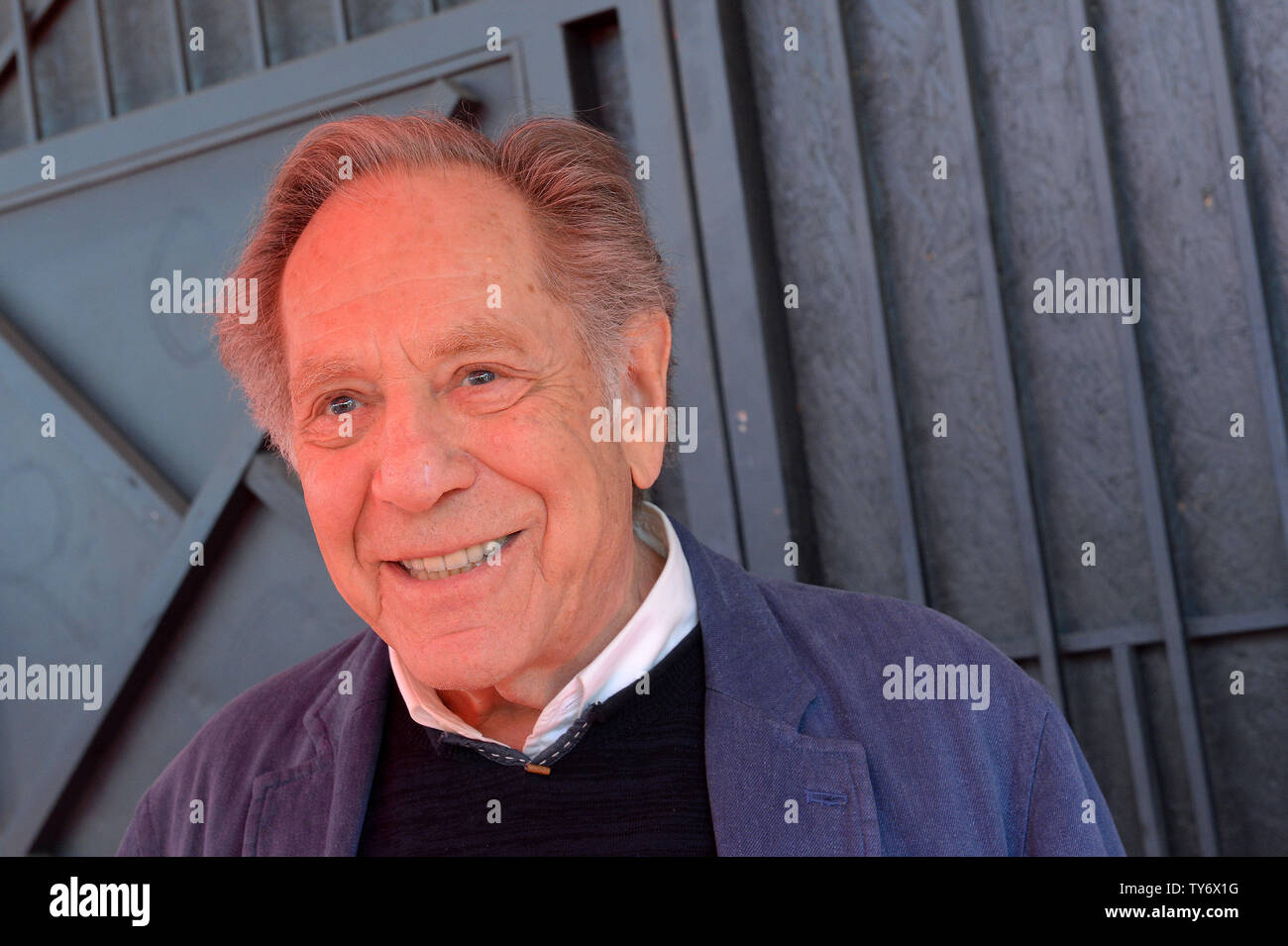 Actor George Segal is interviewed following a ceremony honoring him with the 2,062nd star on the Hollywood Walk of Fame in Los Angeles on February 14, 2017. Photo by Jim Ruymen/UPI Stock Photo