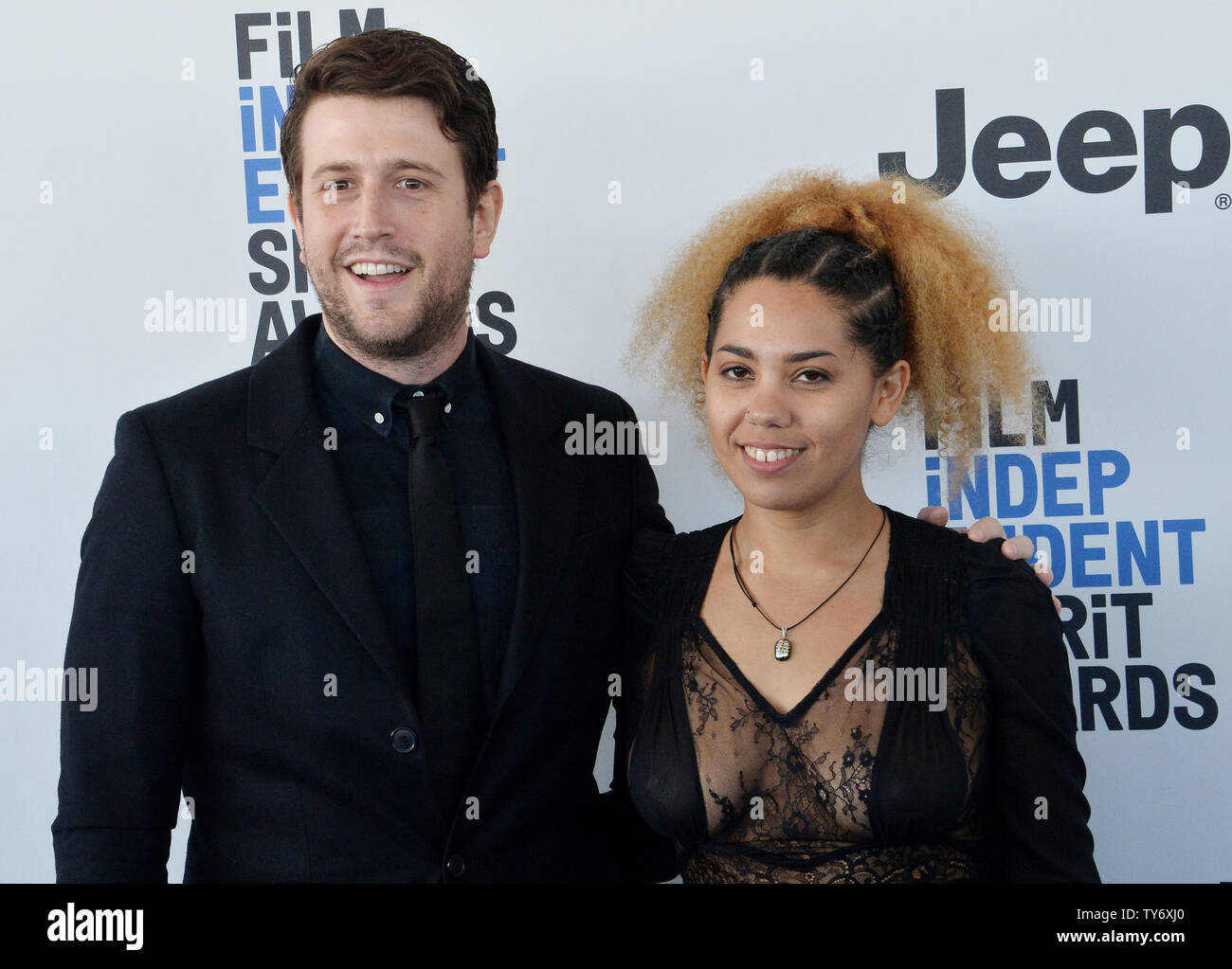 Producers Craig Shilowich (L) and Melody C. Roscher attend the 32nd annual Film Independent Spirit Awards in Santa Monica, California on February 25, 2017. Photo by Jim Ruymen/UPI Stock Photo