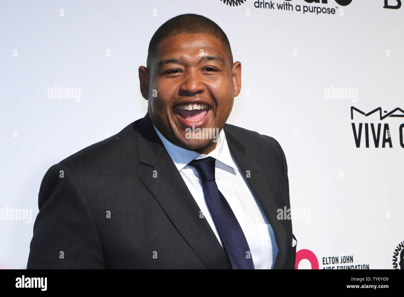 Actor Omar Miller arrives for the Elton John Aids Foundation's 25th annual Academy Awards viewing party at West Hollywood Park in Los Angeles on February 26, 2017. Photo by Howard Shen/UPI Stock Photo