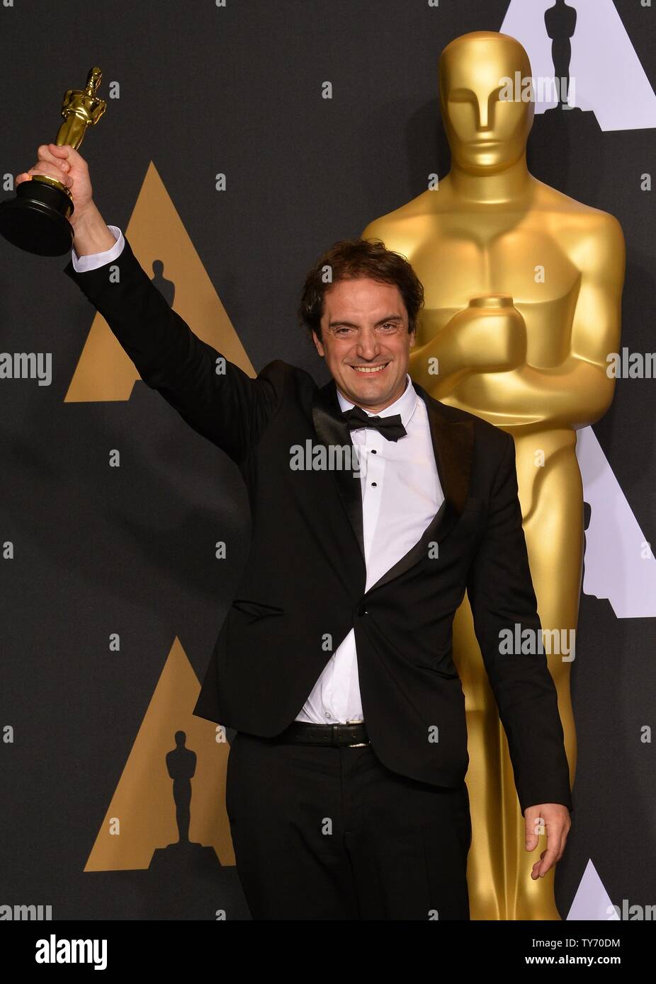 Sound editor Sylvain Bellemare, winner of the award for Sound Editing