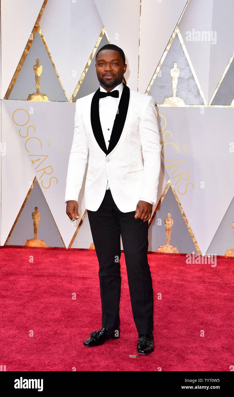 David Oyelowo arrives on the red carpet for the 89th annual Academy