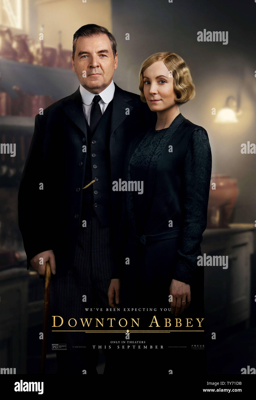 RELEASE DATE: September 20, 2019 TITLE: Downton Abbey STUDIO: Focus Features DIRECTOR: Michael Engler PLOT: Adapted from the hit TV series Downton Abbey that tells the story of the Crawley family, a wealthy owner of a large estate in the English countryside in the early 20th century. STARRING: BRENDAN COYLE as John Bates, JOANNE FROGGATT as Anna Bates. (Credit Image: © Focus Features/Entertainment Pictures) Stock Photo