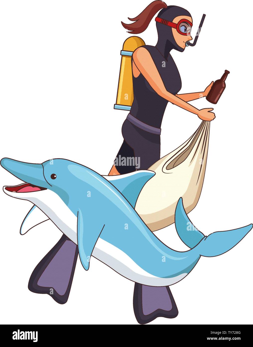 scuba diving avatar cartoon character Stock Vector Image & Art - Alamy