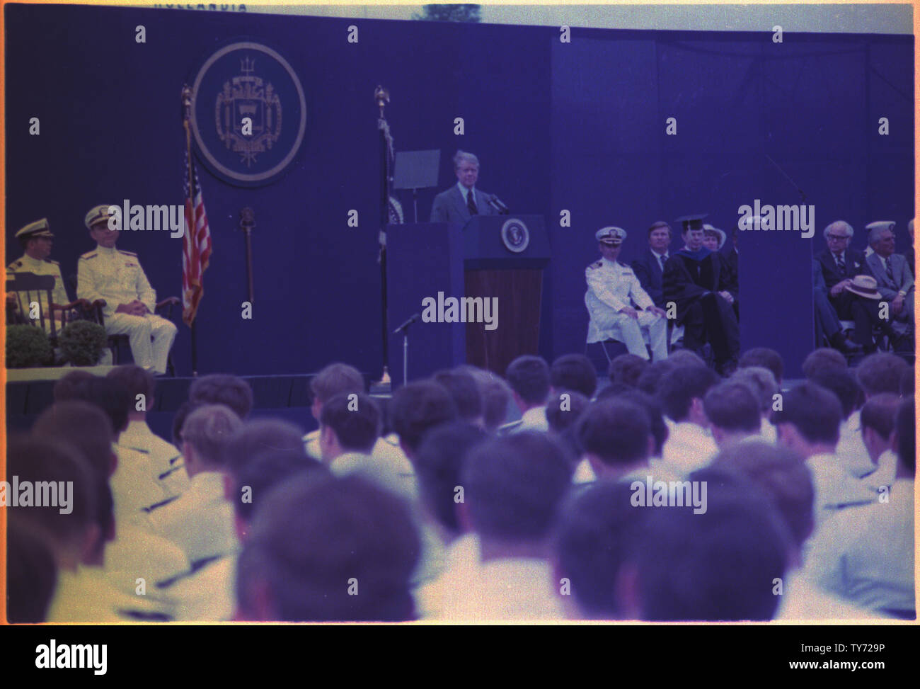 Jimmy Carter visit the Naval Academy at Annapolis, MD Stock Photo - Alamy