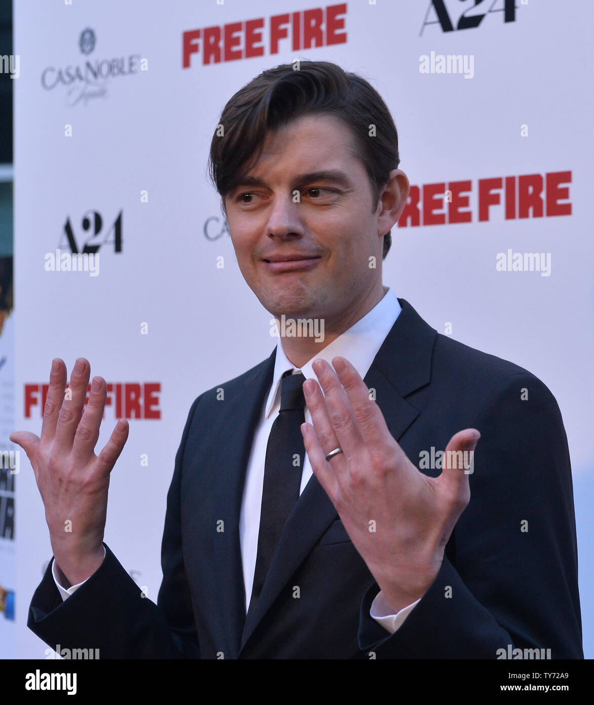 Sammy Riley Cast member Sam Riley attends the premiere of the motion picture crime ...