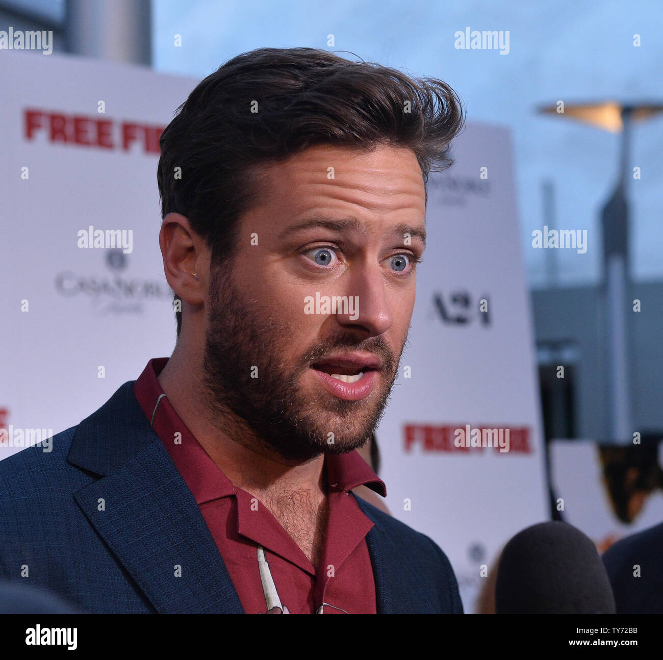 Cast Member Armie Hammer Attends The Premiere Of The Motion Picture Crime Thriller Free Fire At The Arclight Cinema Dome In The Hollywood Section Of Los Angeles On April 13 2017 Storyline