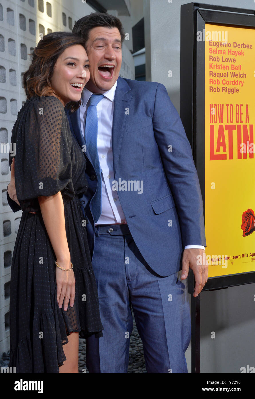 Director  Ken Marino and Erica Oyama attend the premiere of his new motion picture comedy 'How to Be a Latin Lover' at the ArcLight Cinerama Dome in the Hollywood section of Los Angeles. Storyline: Finding himself dumped after 25 years of marriage, a man who made a career of seducing rich older women must move in with his estranged sister, where he begins to learn the value of family.  Photo by Jim Ruymen/UPI Stock Photo