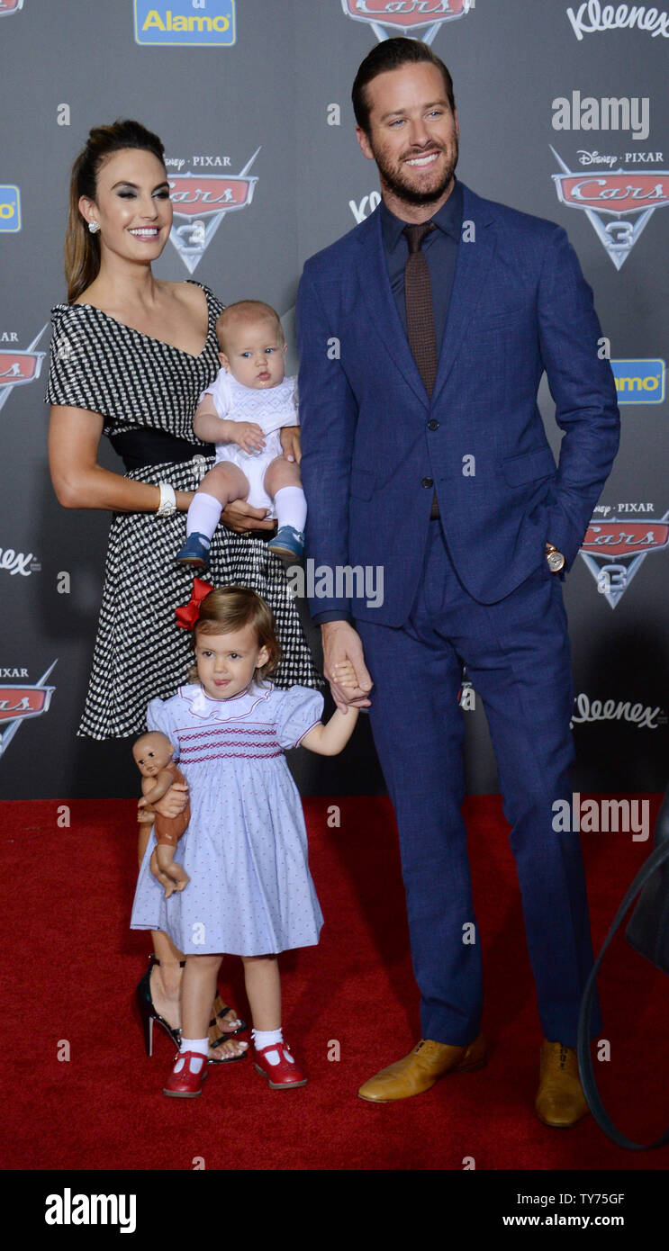 Cast member Armie Hammer the voice of Jackson Storm in the animated