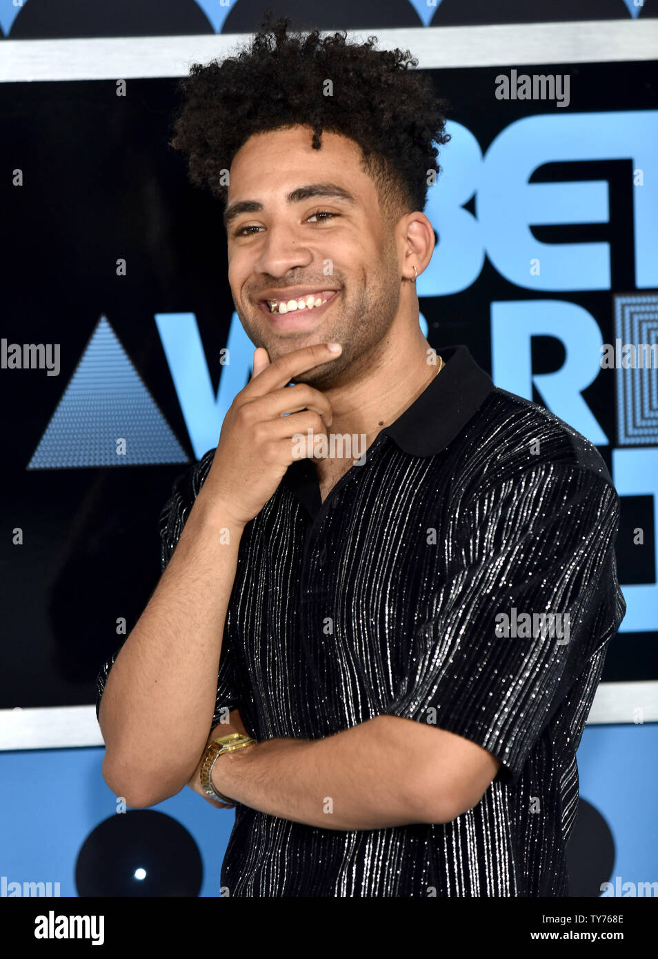 Rapper KYLE attends the 17th annual BET Awards at Microsoft Theater in ...