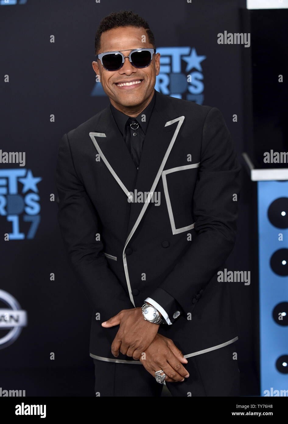 Singer-songwriter Maxwell attends the 17th annual BET Awards at Microsoft Theater in Los Angeles on June 25, 2017. The ceremony celebrates achievements in entertainment and honors music, sports, television, and movies released between April 1, 2016 and March 31, 2017.  Photo by Christine Chew/UPI Stock Photo