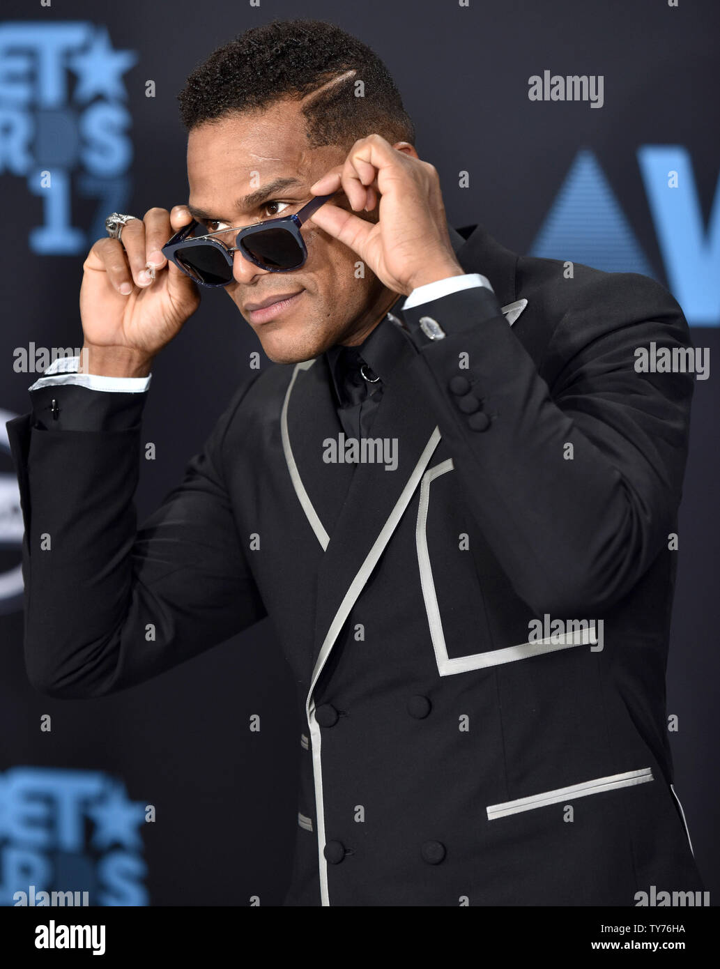Singer-songwriter Maxwell attends the 17th annual BET Awards at Microsoft Theater in Los Angeles on June 25, 2017. The ceremony celebrates achievements in entertainment and honors music, sports, television, and movies released between April 1, 2016 and March 31, 2017.  Photo by Christine Chew/UPI Stock Photo