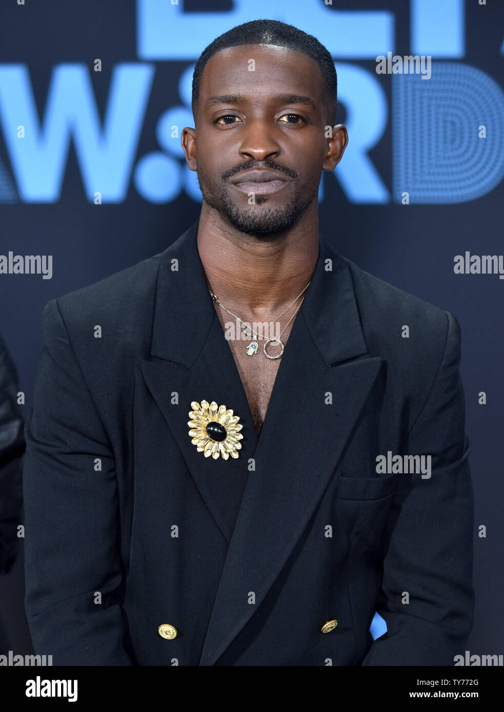 Elijah Kelley attends the 17th annual BET Awards at Microsoft Theater