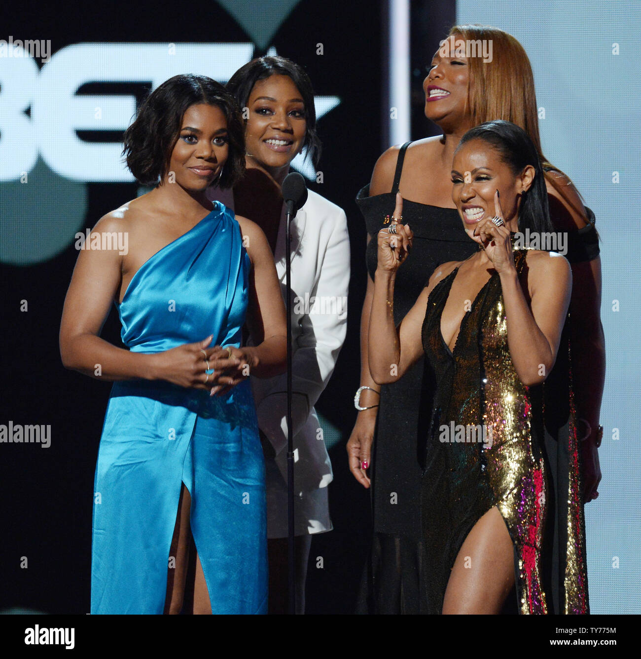 actresses Regina Hall, Tiffany Haddish, Queen Latifah and Jada Pinkett
