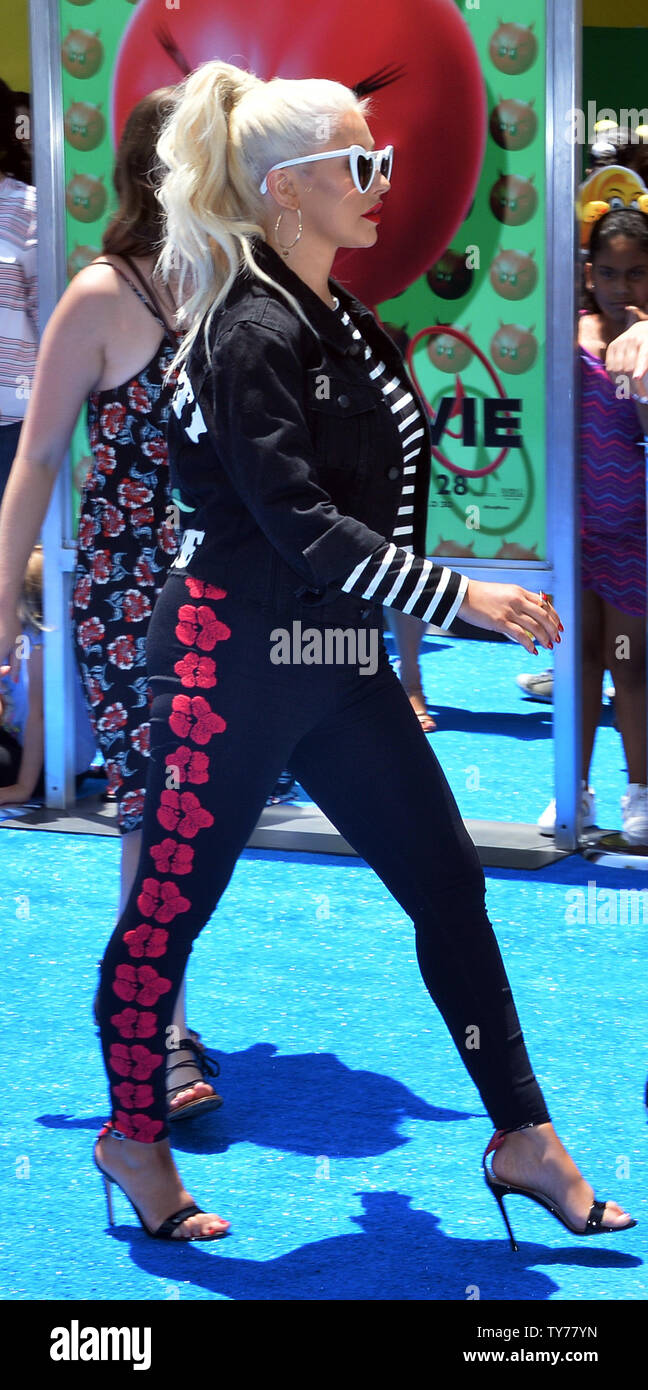 Cast member Christina Aguilera, the voice of Akiko Glitter in the