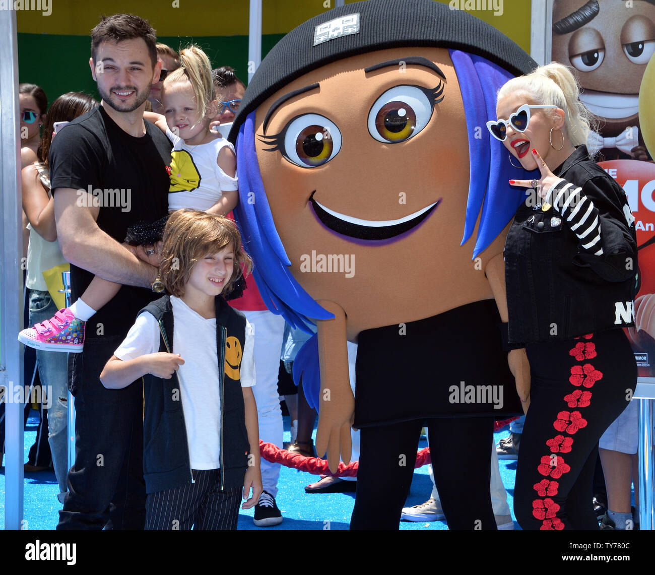 Cast member Christina Aguilera, the voice of Akiko Glitter in the