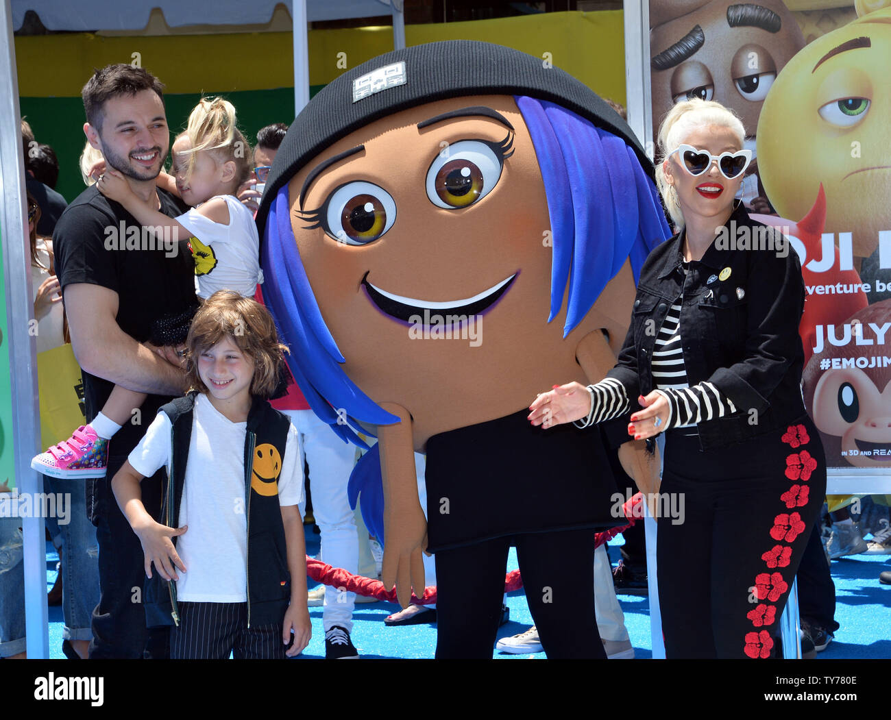 Cast member Christina Aguilera, the voice of Akiko Glitter in the