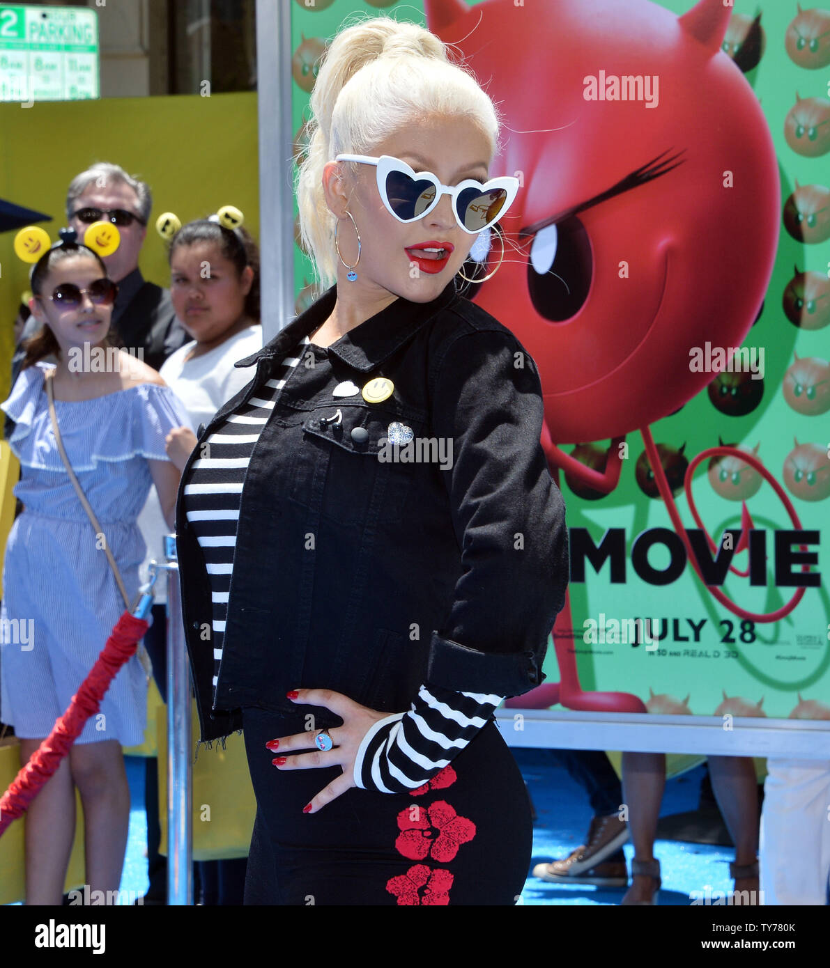 Cast member Christina Aguilera, the voice of Akiko Glitter in the