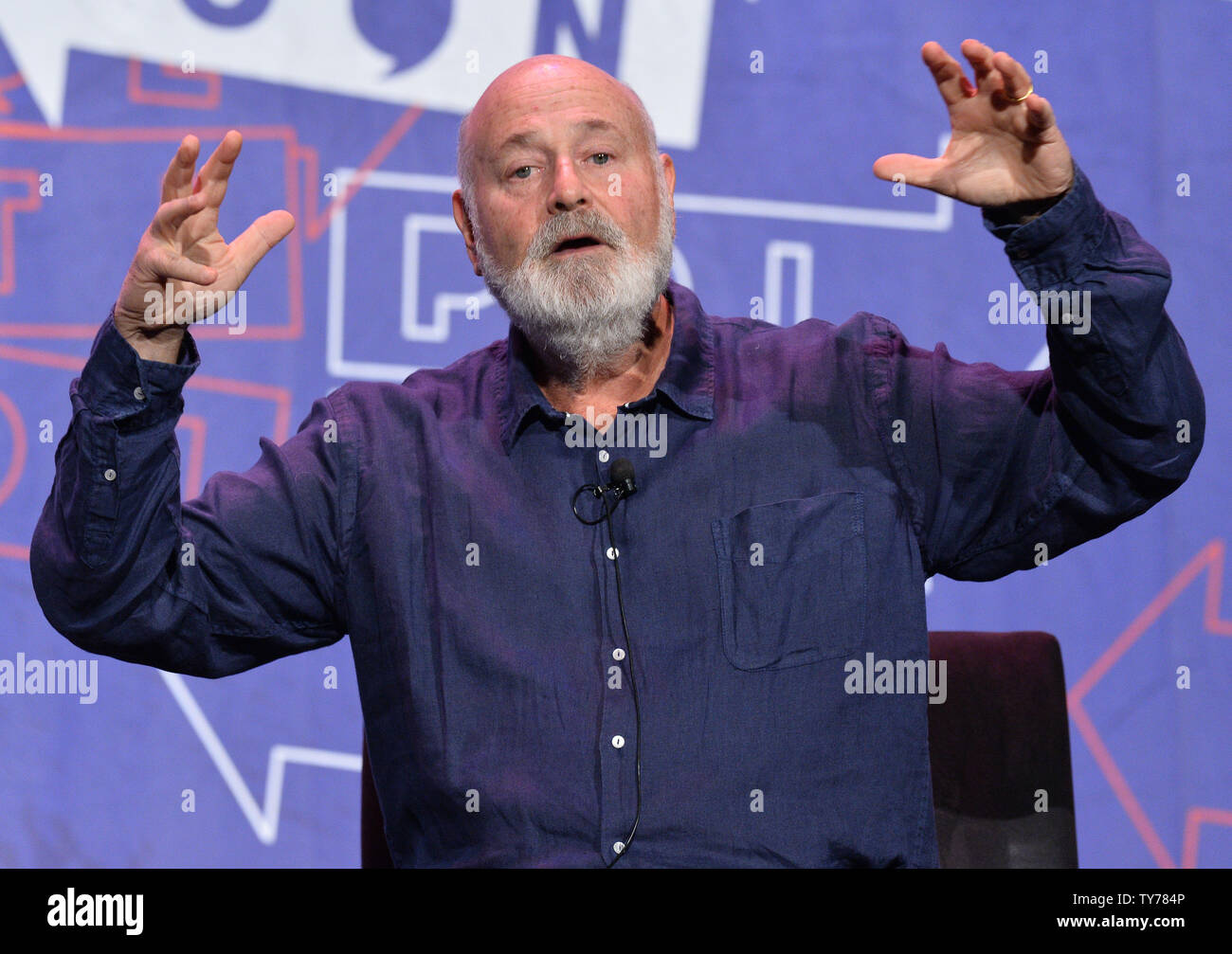 Actor Rob Reiner participates in a panel on LBJ with Joy Reid, Bill Kristol, and Mark Updegrove  during Politicon at the Pasadena Convention Center in Pasadena, California on July 29, 2017.  Photo by Jim Ruymen/UPI Stock Photo