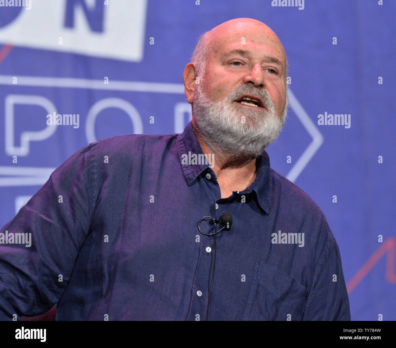 Actor Rob Reiner participates in a panel on LBJ with Joy Reid, Bill Kristol, and Mark Updegrove  during Politicon at the Pasadena Convention Center in Pasadena, California on July 29, 2017.  Photo by Jim Ruymen/UPI Stock Photo