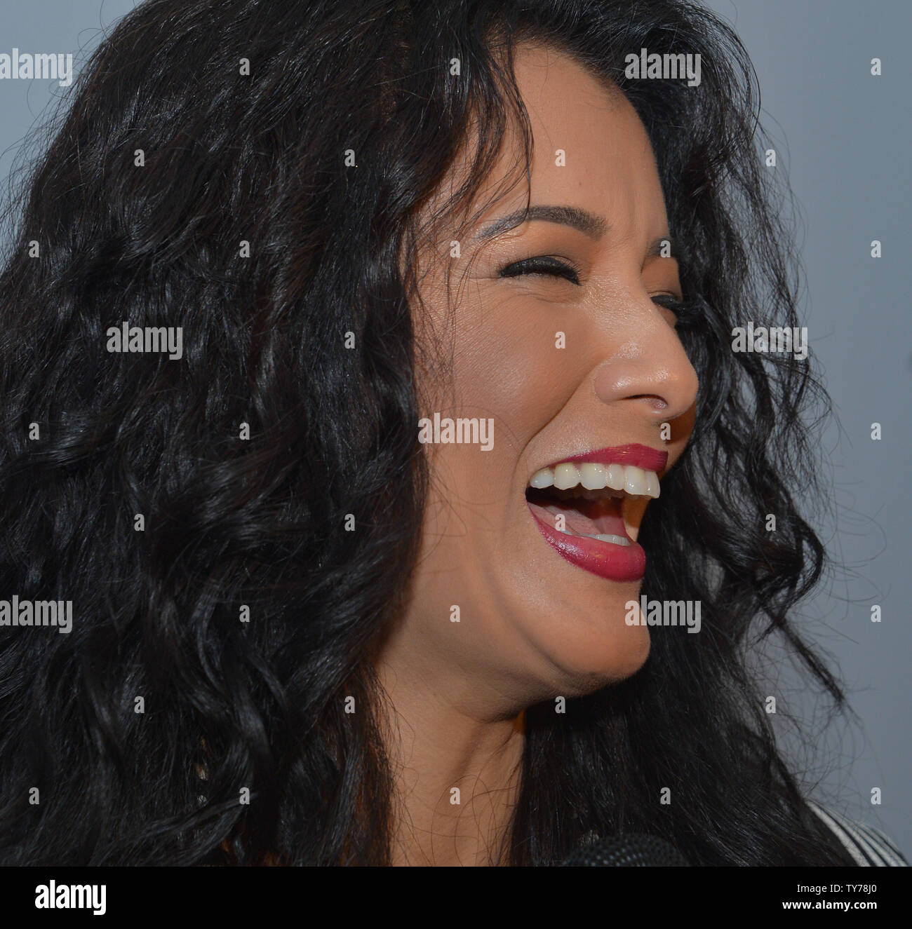Actress Kelly Hu attends the "Extraordinary: Stan Lee" tribute event at