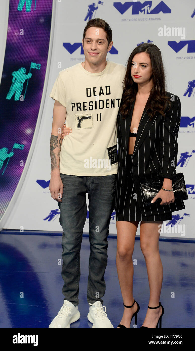 Pete Davidson (L) and Cazzie David arrive for the 34th annual MTV Video  Music Awards at The Forum in Inglewood, California on August 27, 2017.  Photo by Jim Ruymen/UPI Stock Photo - Alamy