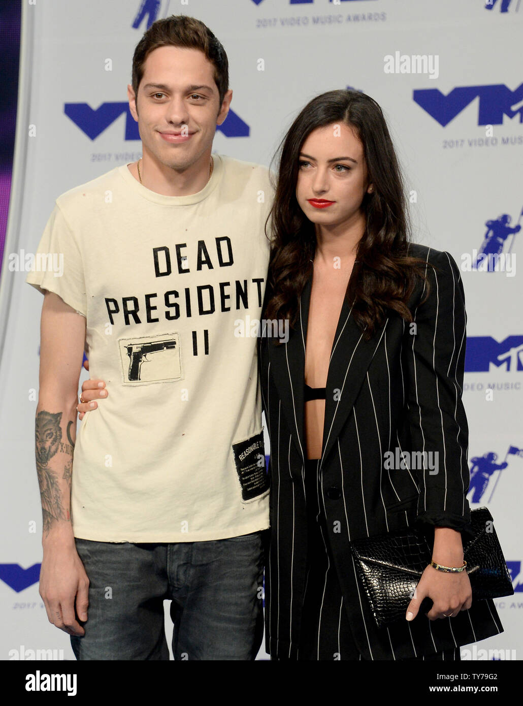 Pete Davidson (L) and Cazzie David arrive for the 34th annual MTV Video  Music Awards at The Forum in Inglewood, California on August 27, 2017.  Photo by Jim Ruymen/UPI Stock Photo - Alamy