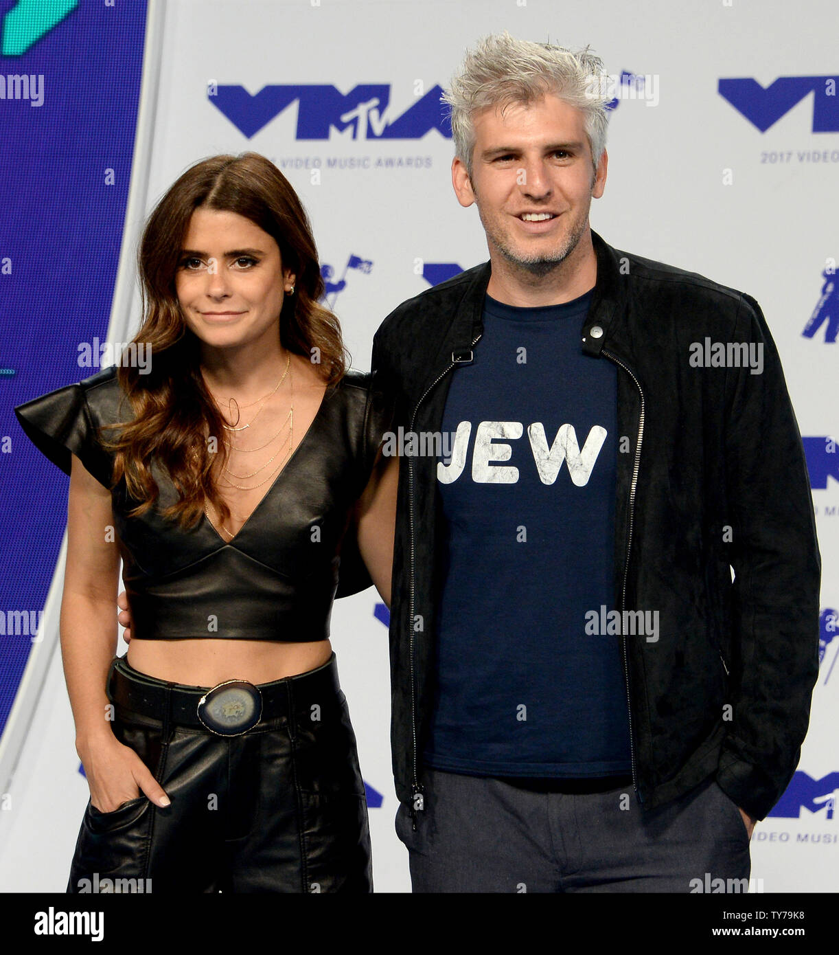 Priscila Joseph (L) and Max Joseph arrive for the 34th annual MTV Video