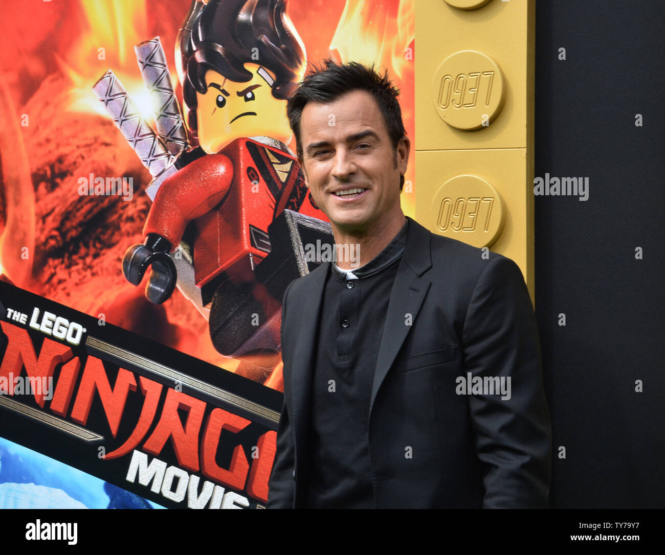 Cast member Justin Theroux, the voice of Garmadon in the animated comedy  "The Lego Ninjago Movie" attends the premiere of the film at the Regency  Village Theatre in the Westwood section of