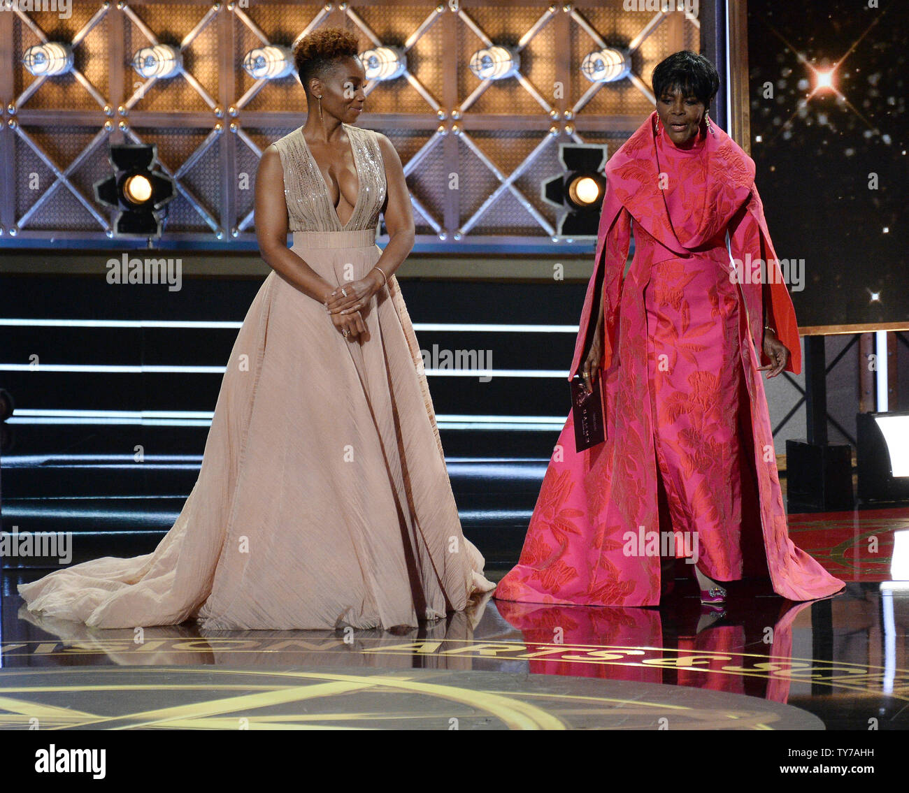 Actors Anika Noni Rose and Cicely Tyson onstage during the 69th annual