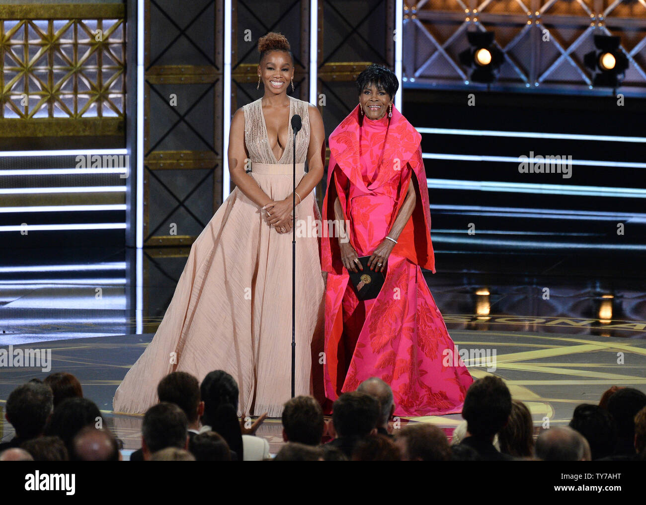 Actors Anika Noni Rose and Cicely Tyson onstage during the 69th annual
