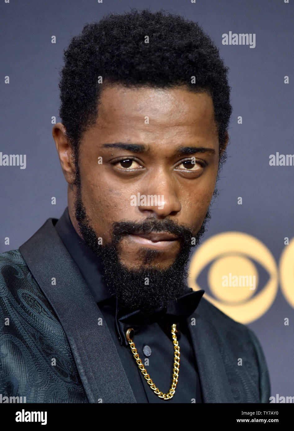 Actor Lakeith Stanfield arrives for the 69th annual Primetime Emmy