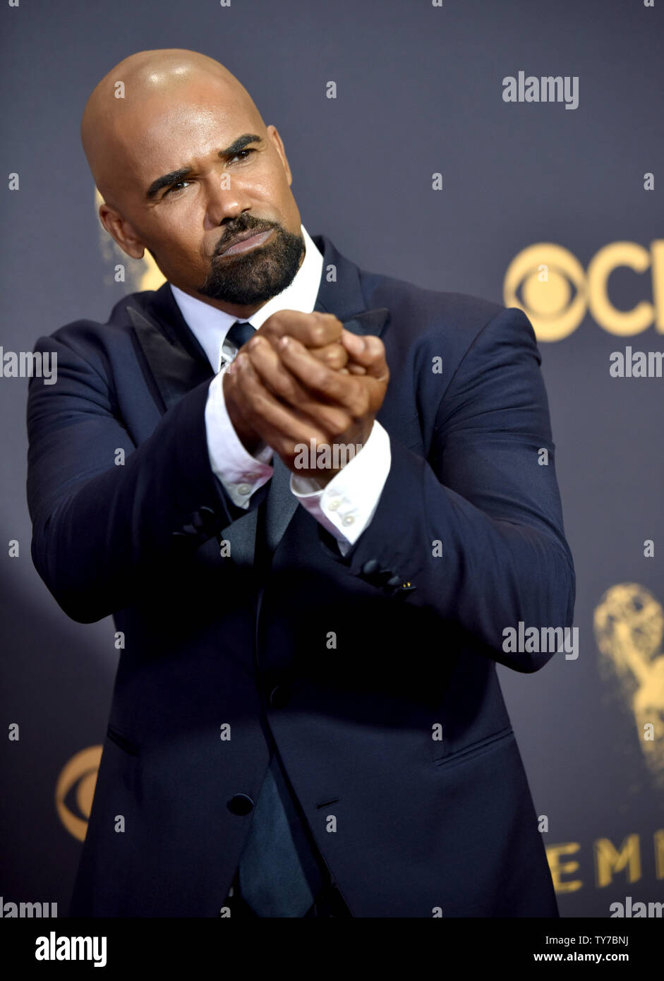 Actor Shemar Moore arrives for the 69th annual Primetime Emmy Awards at ...