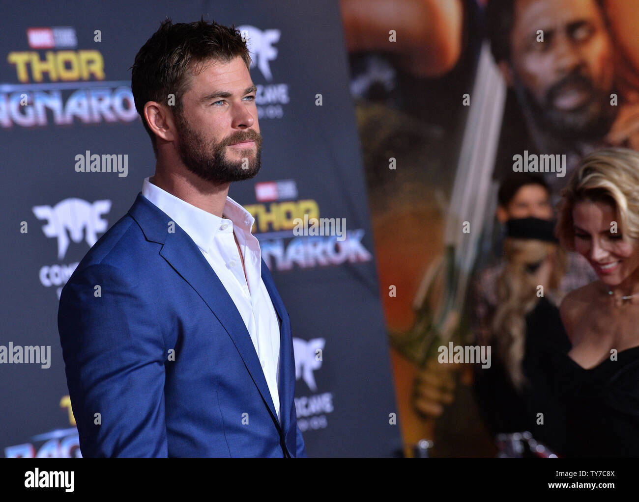 Cast member Chris Hemsworth attends the premiere of the scifi motion