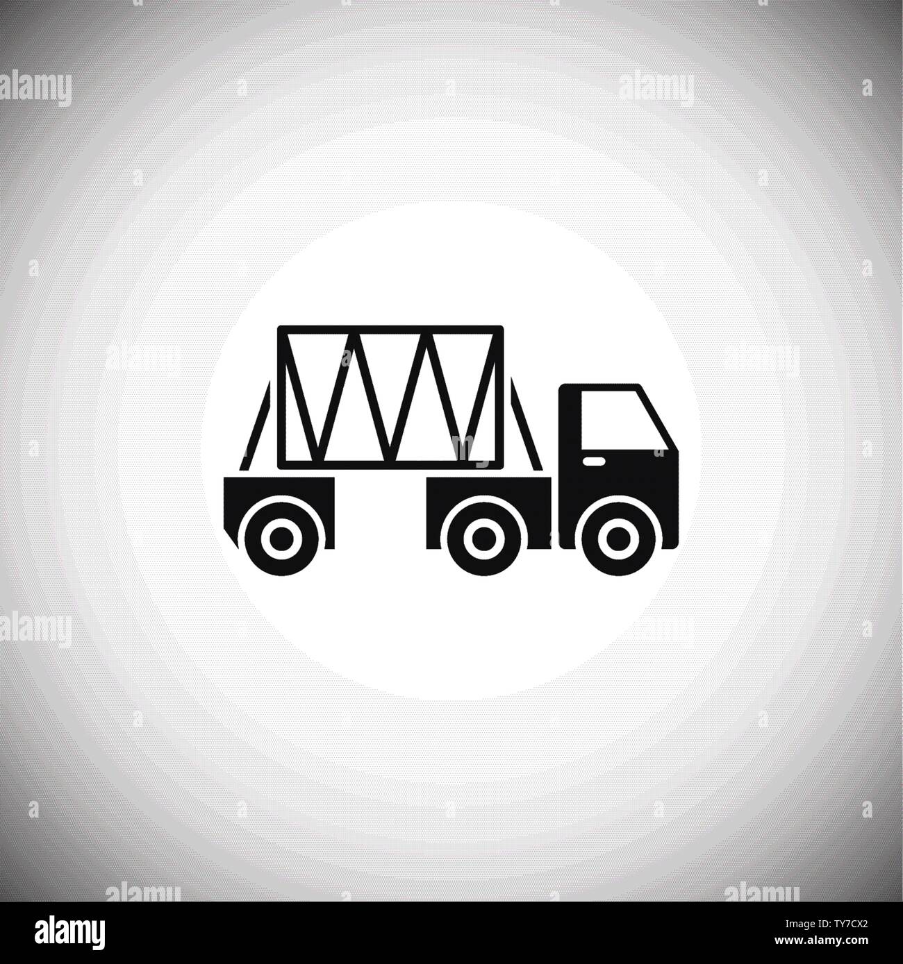Heavy vehicle related icon on background for graphic and web design ...