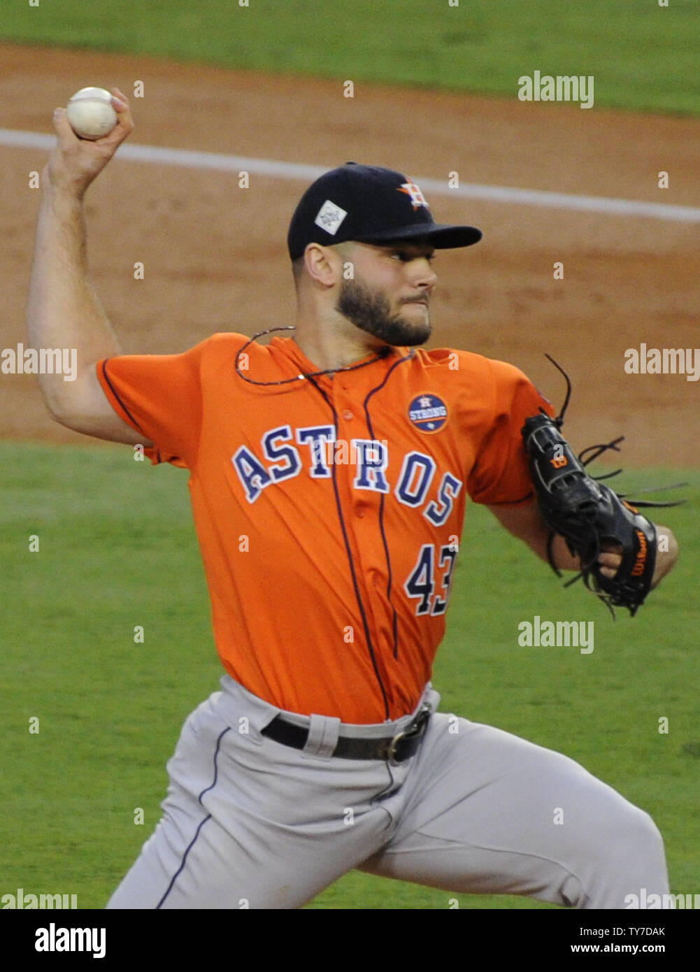 Game-Used Stars and Stripes Road Jersey: Lance McCullers, Jr