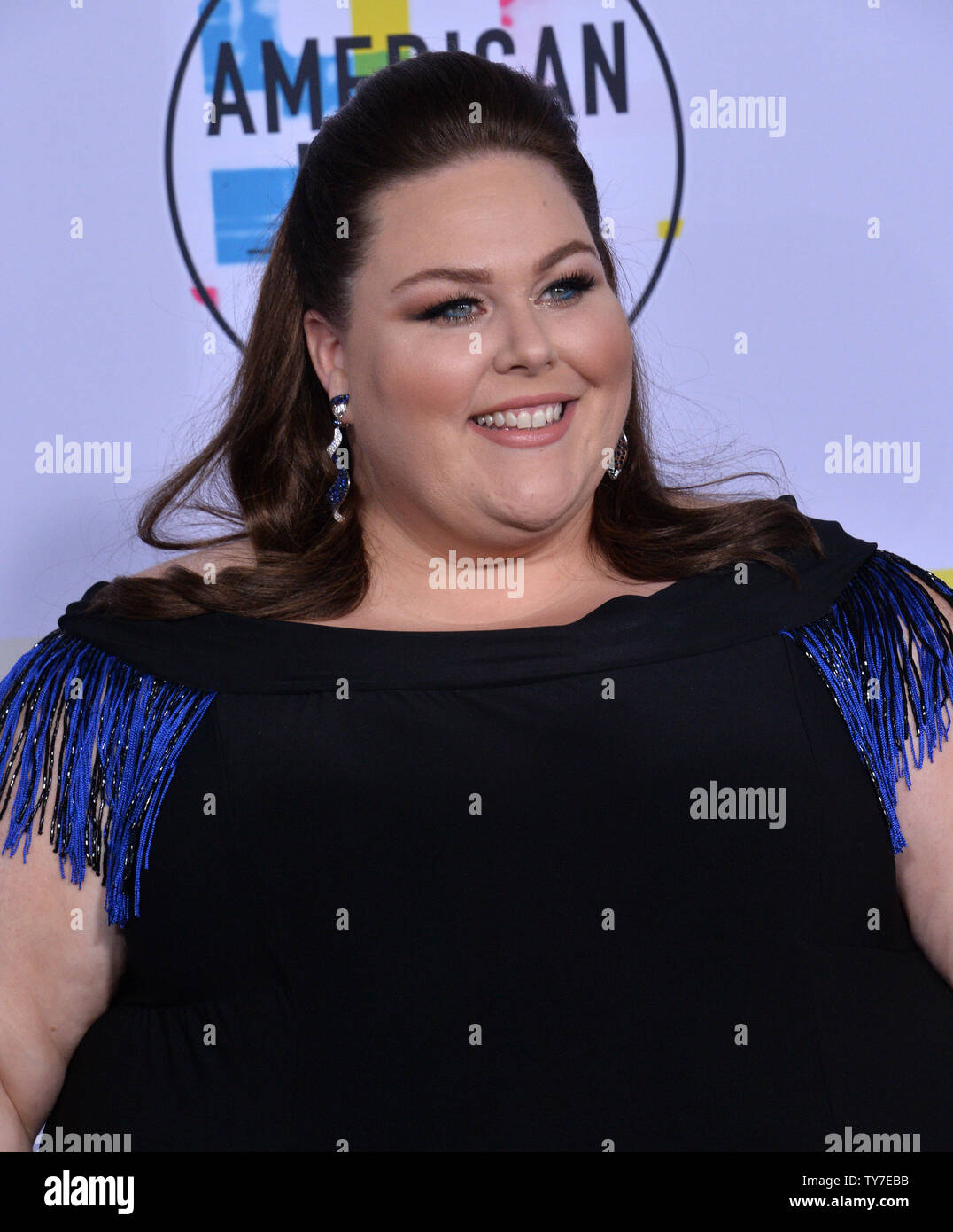 Actress Chrissy Metz arrives for the annual American Music Awards held