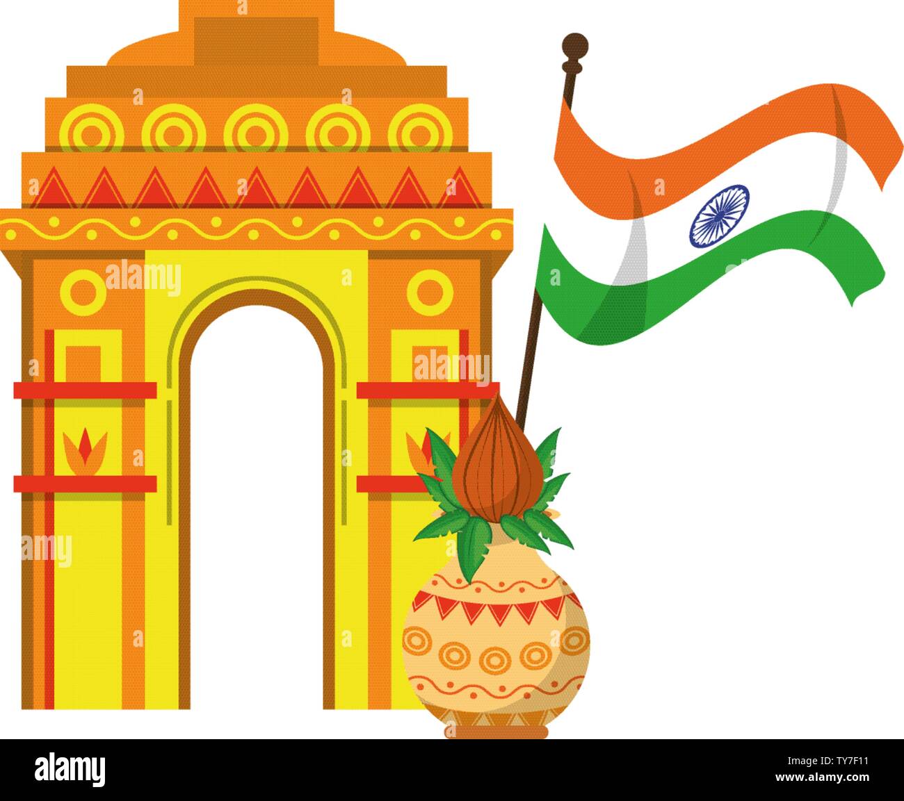 indian building monuments icon cartoon Stock Vector Image & Art - Alamy