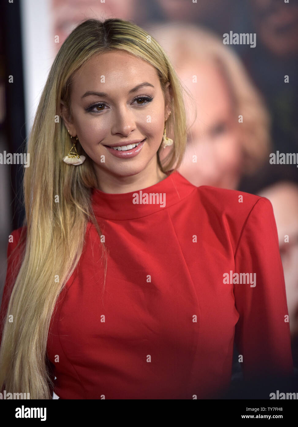 Corinne Olympios attends the world premiere of 'Father Figures' at the