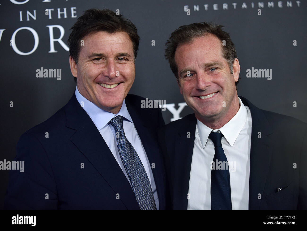 Producers Dan Friedkin (L) and Bradley Thomas attend the world premiere