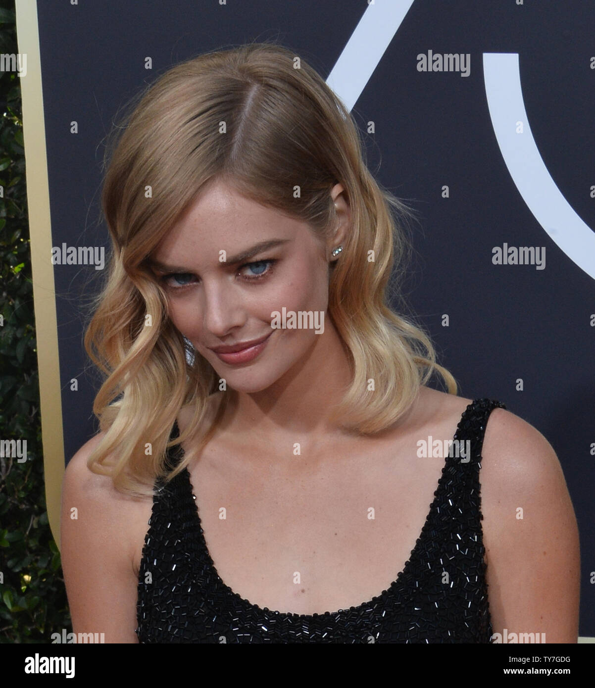 Actor Samara Weaving Attends The 75th Annual Golden Globe Awards
