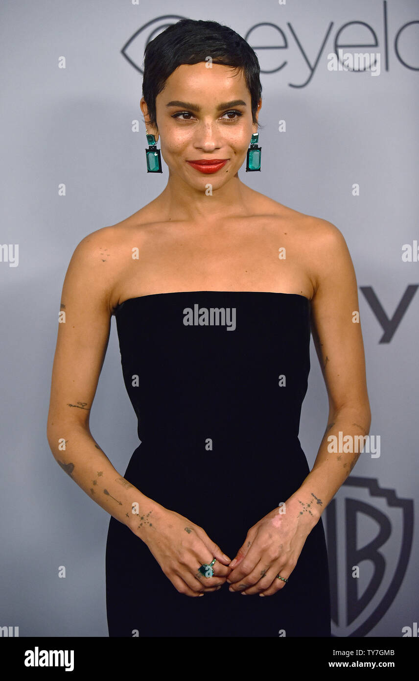 Zoe Kravitz attends the 19th annual InStyle and Warner Brothers Golden