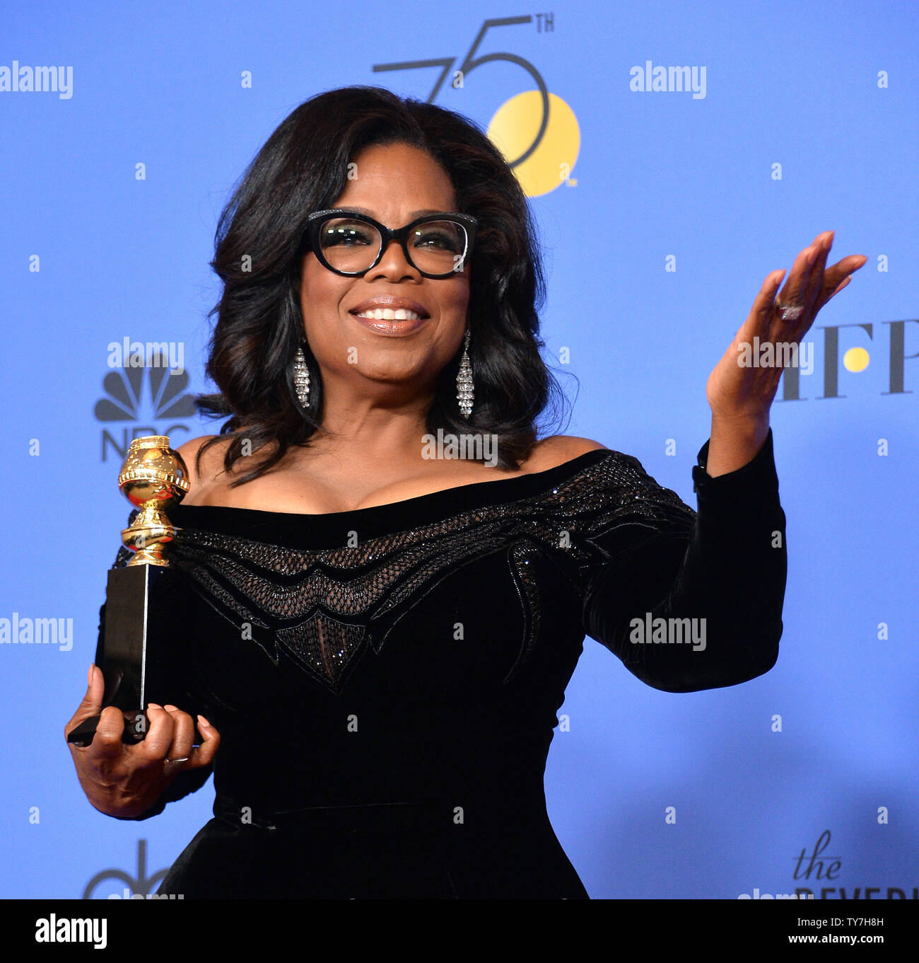 Oprah Winfrey, recipient of the Cecil B. DeMille Award appears(01)