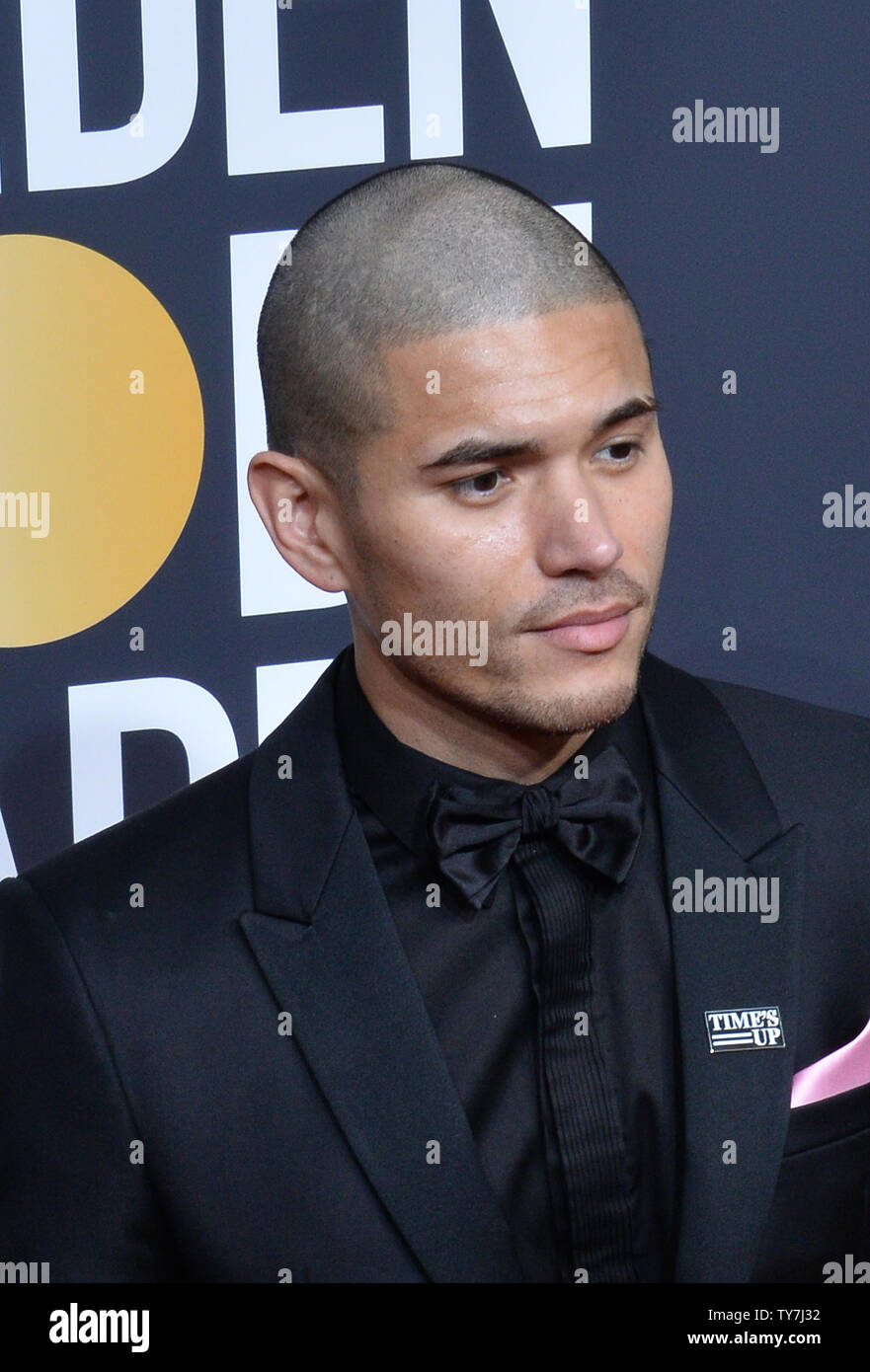 Actor Miguel Gomez attends the 75th annual Golden Globe Awards at the