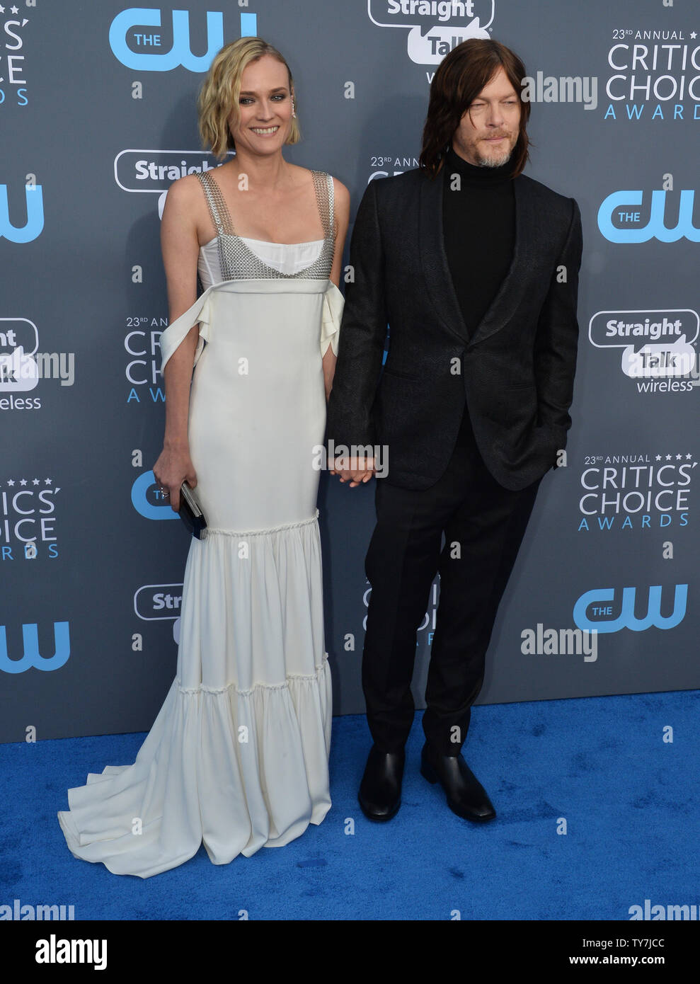Diane Kruger and Norman Reedus attend the 23rd annual Critics' Choice(02)