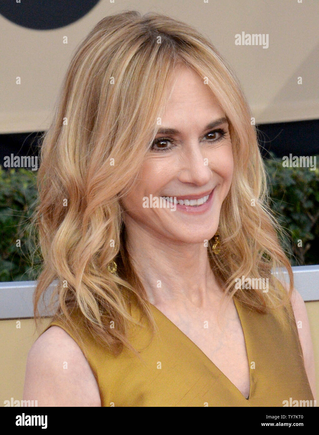 Holly Hunter arrives for the the 24th annual SAG Awards held at the