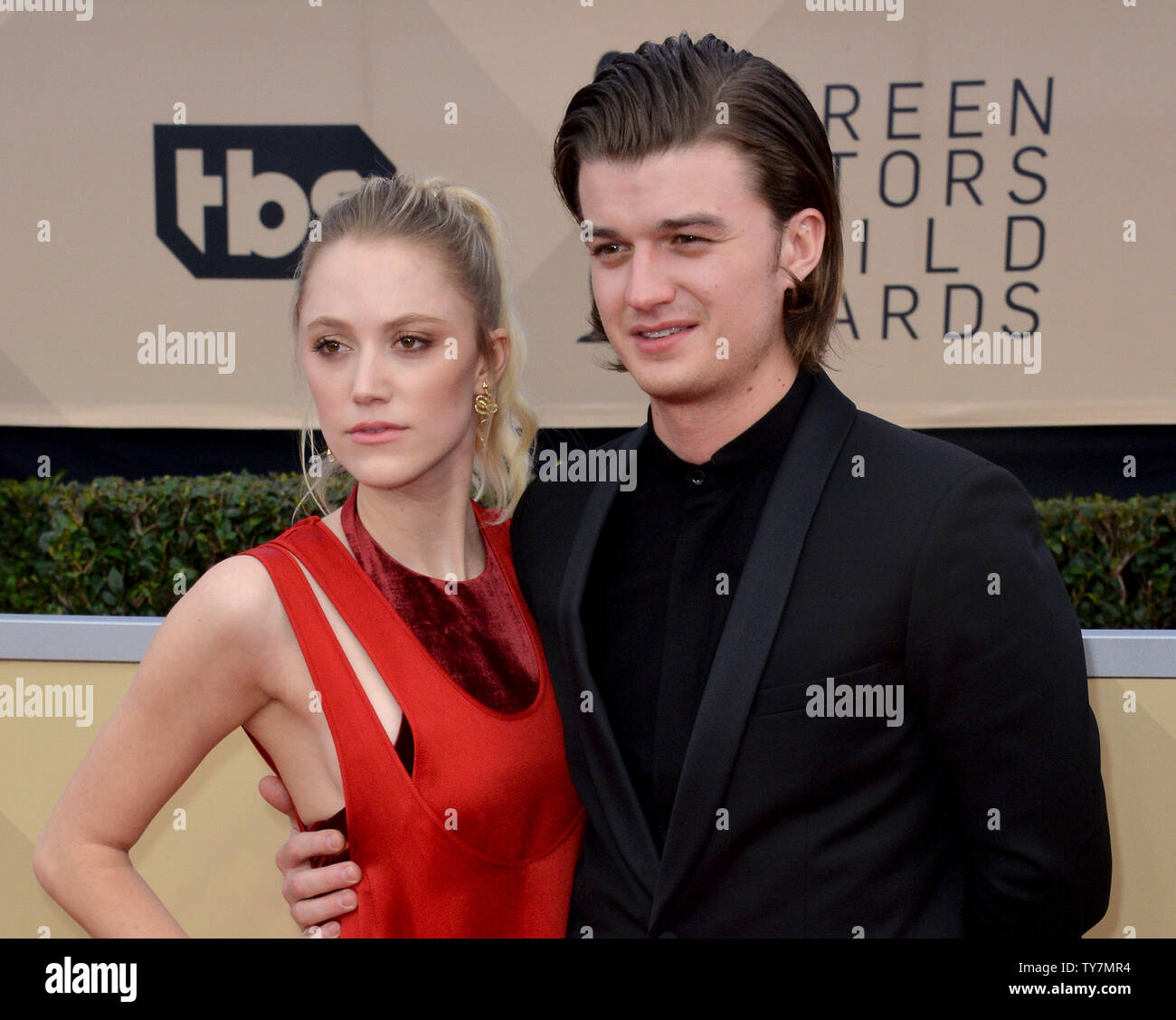 Maika Monroe and Joe Keery arrive for the the 24th annual SAG Awards