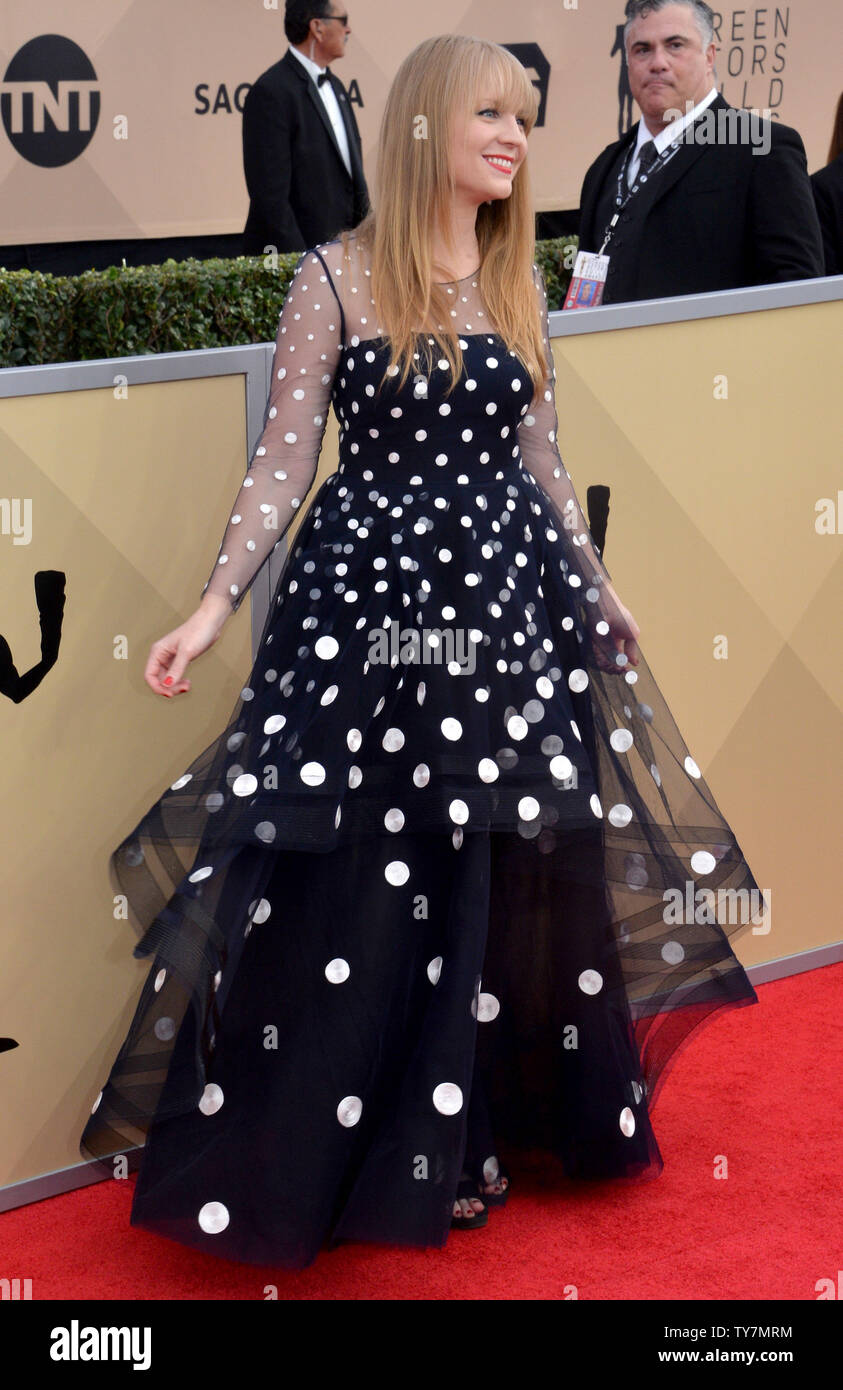 Emily Tarver arrives for the the 24th annual SAG Awards held at the