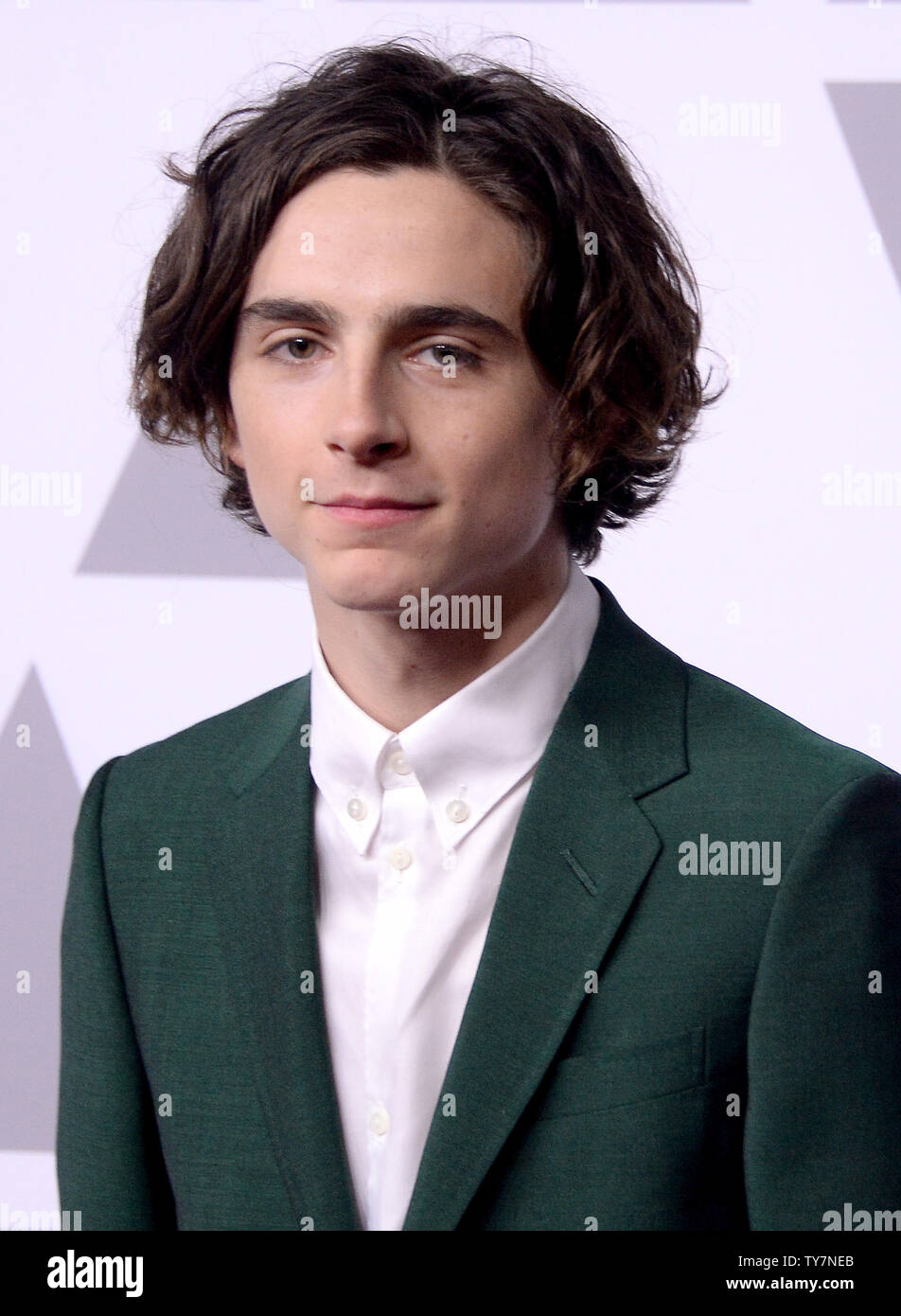 Actor Timothée Chalamet attends the 90th annual Academy Awards Oscar ...
