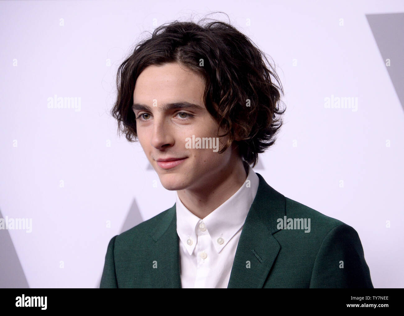 Actor Timothée Chalamet attends the 90th annual Academy Awards Oscar ...